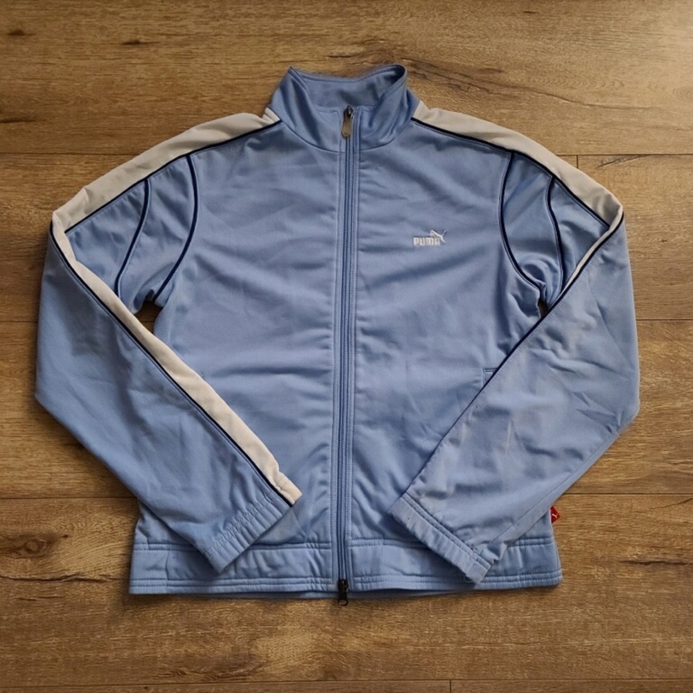 Puma blue track jacket XS